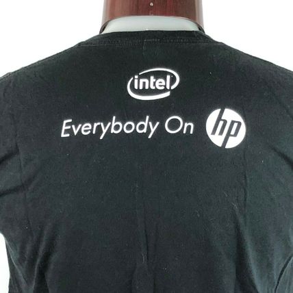 Windows 7 HP Intel Beats Audio Logo Jam Session Mens L Graphic T-Shirt Shirt