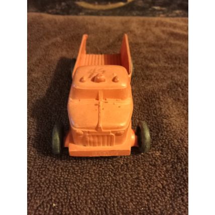 Old Vintage Auburn Rubber Co. Red &Yellow Front Loader # 504 4 1/4" long 1950s