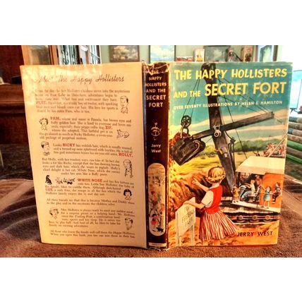 The Happy Hollister's And The Secret Fort By Jerry West W/Dustjacket 1955