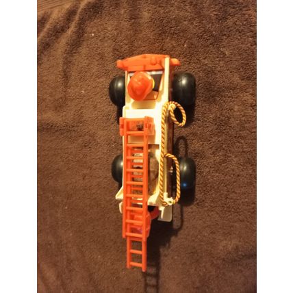 Old Vintage Original Fisher Price Fire Truck # 720 8 1/2" Long Working 1968