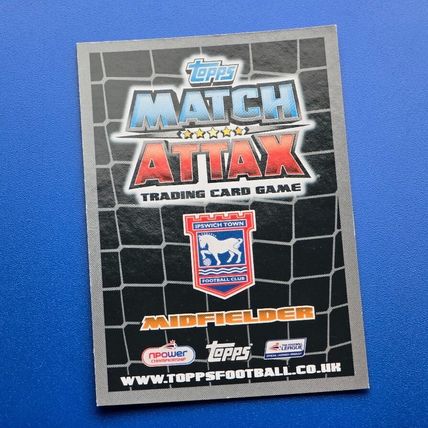 TOPPS MATCH ATTAX CHAMPIONSHIP 2011-12- #140 IPSWICH TOWN LEE BOWYER Star Player