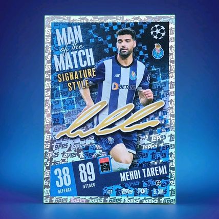 Match Attax 2023/24 Man Of The Match Signature Style Mehdi Taremi #423 FC PORTO