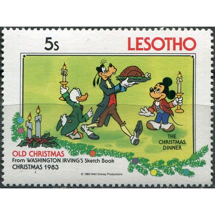 Lesotho. 1983. Christmas - Disney - The Christmas Dinner (MNH **) Stamp