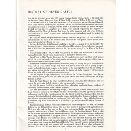 Hever Castle And Gardens - Kent (Guide Book)