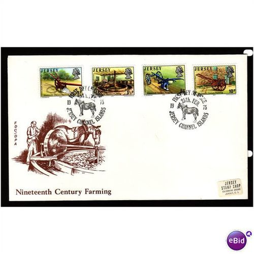 JERSEY 1975 NINETEENTH CENTURY FARMING FIRST DAY COVER
