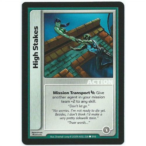 Spycraft CCG Operation Nightfall - 216/349 - High Stakes