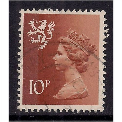Scotland GB 1976 10p Orange Brown Machin SG S29.(A546 )