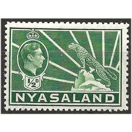Nyasaland 1938 SG130 1/2d Green Mounted Mint . .. .