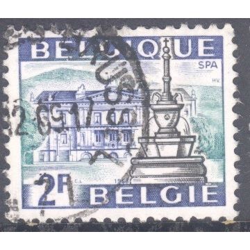 Belgium 1968 - SG2084 - 3fr black blue green - Bathhouse & fountain Spa - used
