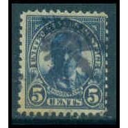 Used 637 5c Theodore Roosevelt Average M10042