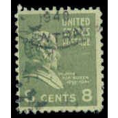Used 813 8c Martin Van Buren Barely Clears M07848