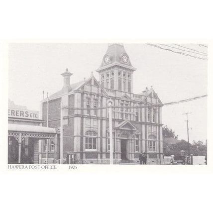 Hawera Post Office in 1905 Taranaki New Zealand Postcard