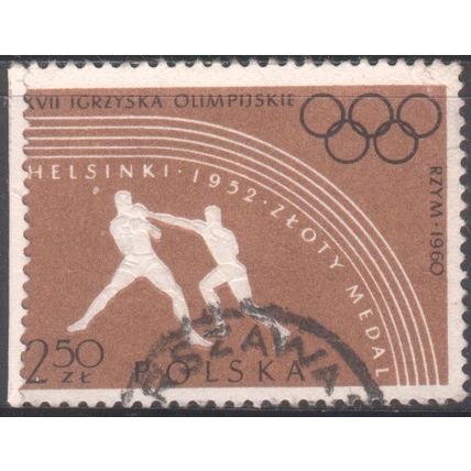 Poland 1960 - 250z light brown/black - Olympic Games - Rome, Italy - used