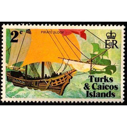 Turks & Caicos Islands 1971 Pirate Buccaneers 2c MNH Stamp