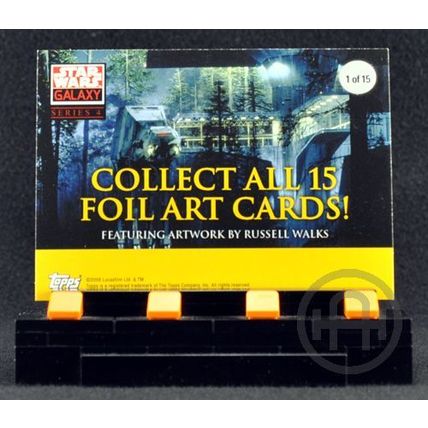 Topps Star Wars Galaxy 4 – Foil Art Set Silver – Complete (15 cards)