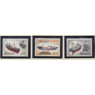 Faroe Islands Stamps Scott #158 To 160, Mint Never Hinged