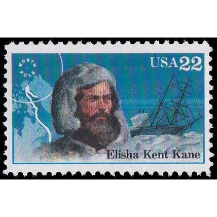 2220 22c Elisha Kent Kane Fine MNH MA2058
