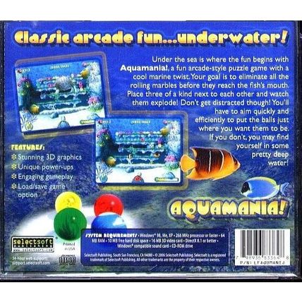 AQUAMANIA! (PC-CD, 2006) for Windows 98/Me/2000/XP/Vista - NEW in Jewel Case