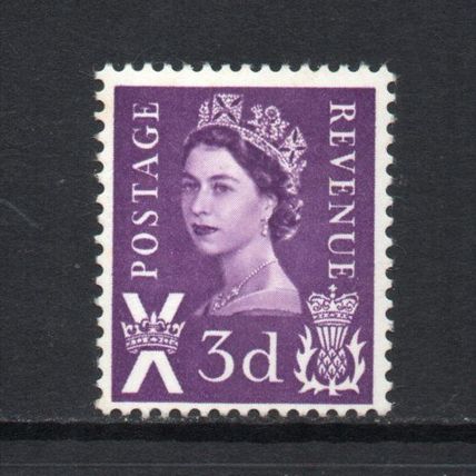 Scotland - 1967-70 - 3d Deep Lilac (sgS7) Mint Never Hinged