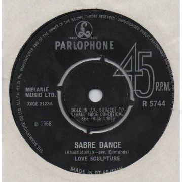 Love Sculpture - Sabre dance / Think of love 1968 7" vinyl single record R5744