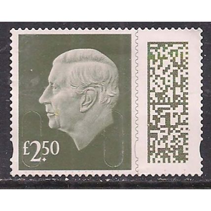 GB 2024 KC 3rd £2.50 Gooseberry Green Machin Used SG V5026 ( L1050 )