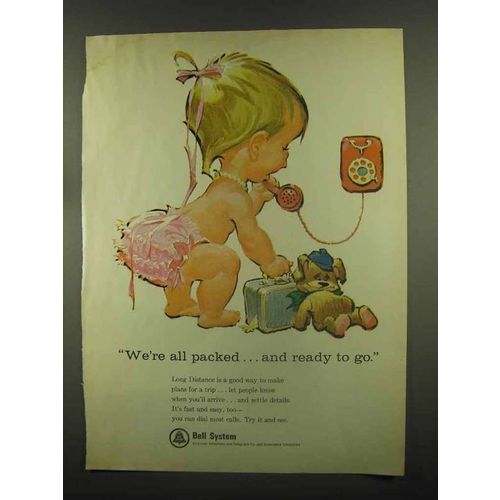 1965 Bell Telephone Ad - All Packed and Ready to Go