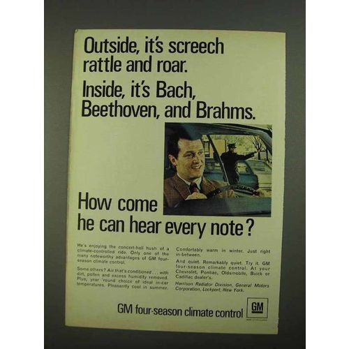 1968 GM Four-Season Climate Control Ad - Inside Bach