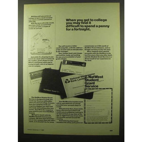 1980 NatWest Bank Ad - When You Get To College