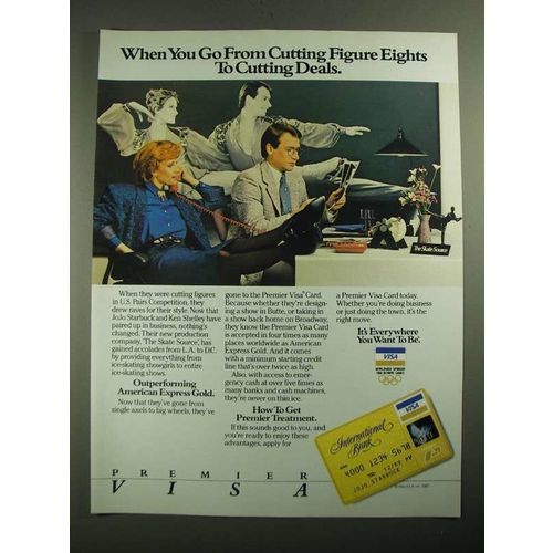 1987 VISA Credit Card Ad - JoJo Starbuck and Ken Shelley