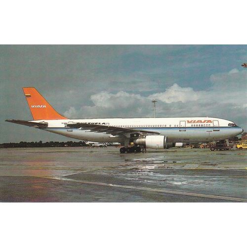 Viasa Airbus A300 B4 203 Civil Aircraft Postcard (A20253)