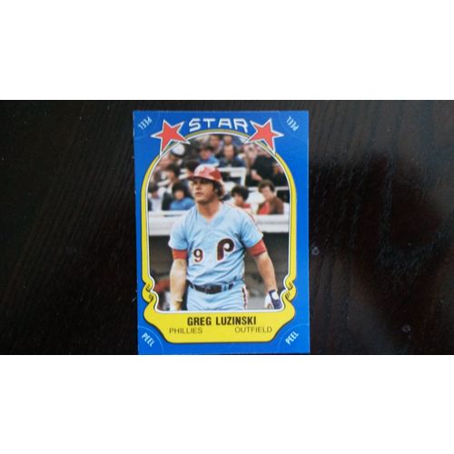 1981 Fleer Star Sticker Card # 075 Greg Luzinski Ex (5) Philadelphia Phillies