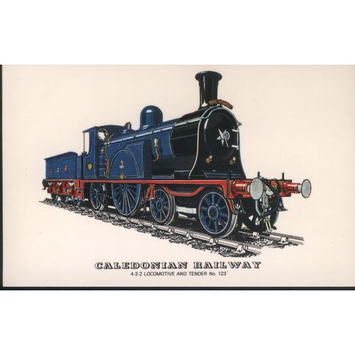 Caledonian Railway - 4-2-2 Locomotive & Tender No. 123