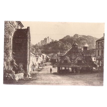 YARN MARKET, DUNSTER, SOMERSET unused vintage postcard by Valentine #