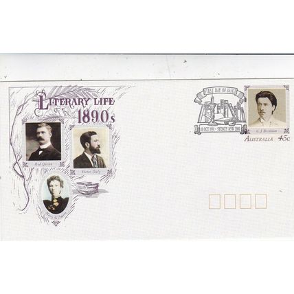 Australia 1991 Literary Life C.J.Brennan FDC Sydney special cancel Unaddressed