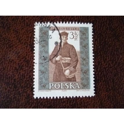 Poland 1960 Provincial Costumes 3z 40 Lublin male used stamp SG1156 folk