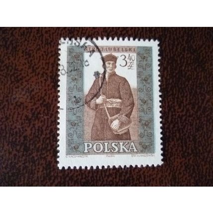 Poland 1960 Provincial Costumes 3z 40 Lublin male used stamp SG1156 folk