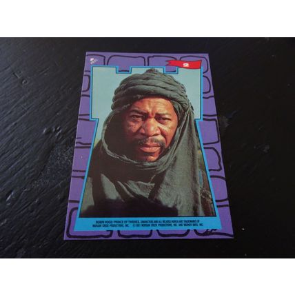 1991 Topps Robin Hood Prince of Thieves Sticker Card # 2 Azeem Near Mint (7)