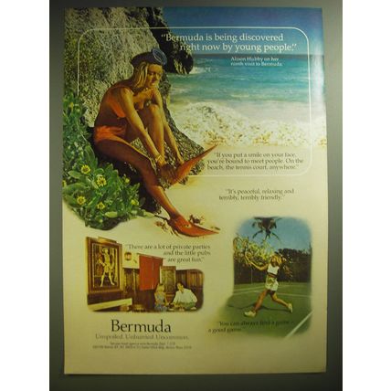 1974 Bermuda Tourism Ad - Bermuda is being discovered right now by young people