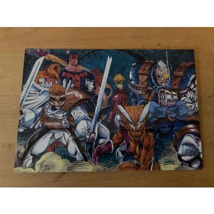 X-Force 348-027 Postcard (A) 1992 Rob Liefeld Marvel comics