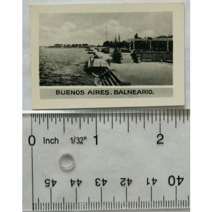 1936 Scerries Cigarette card No. 27 Buenos Aires, Balneario