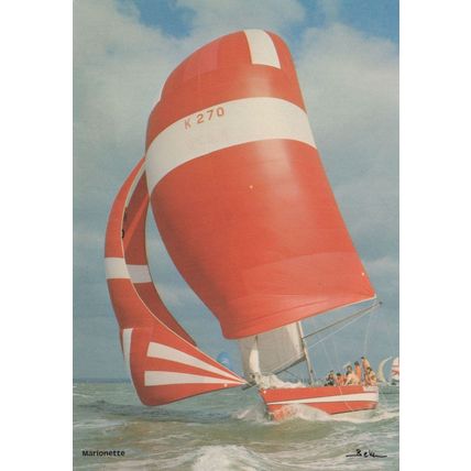 Marionette 1977 British Admirals Cup Sailing Ship Postcard
