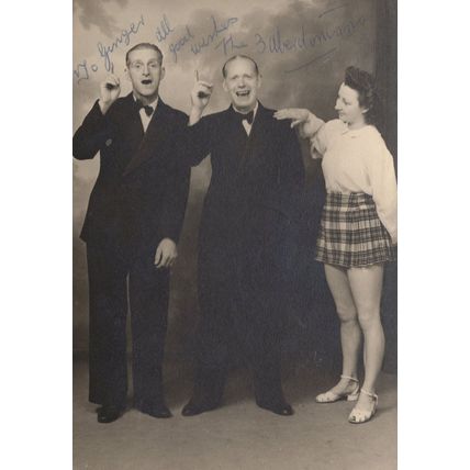 The Baberdonians Comedian Theatre Old 1930s Hand Signed Photo