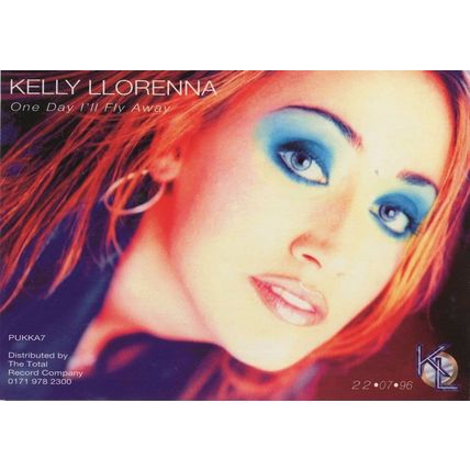 Kelly Llorenna One Day I'll Fly Away CD Advertising Postcard