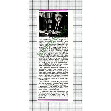 Ken Forster Scarborough Author - 1983 Cutting