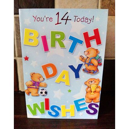 14th birthday card - You're 14 Today! - BIRTHDAY WISHES