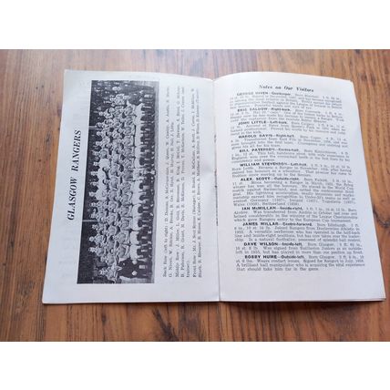 1960 Scottish Cup 1st Round - Berwick Rangers vs Glasgow Rangers 30/1/60