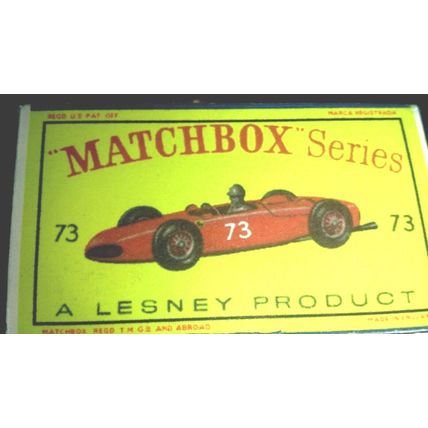 Matchbox No73 Ferrari Racing Car - Replica / Reproduction box