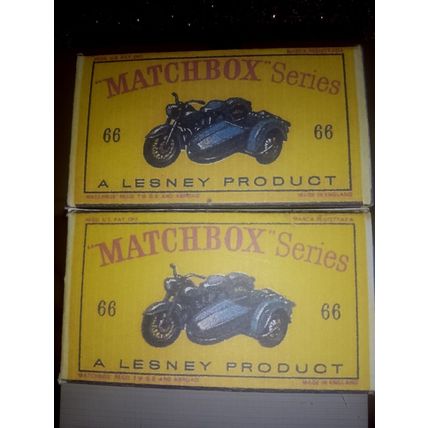 Matchbox - No66 Harley Davidson motorcycle - Replica / Copy Box