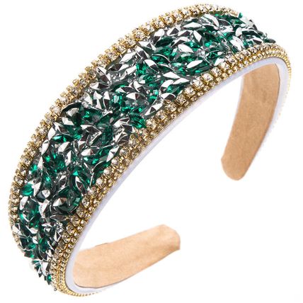 Baroque Women's Headband Embellished Jewelled Hairband Tiara Crown Wedding Party