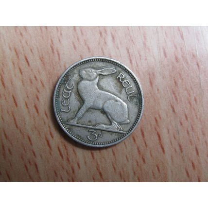 Ireland 1956 3d Threepence Coin